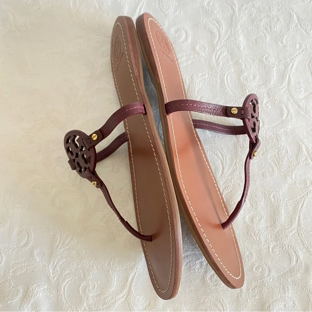 Tory Burch logo embellished sandals